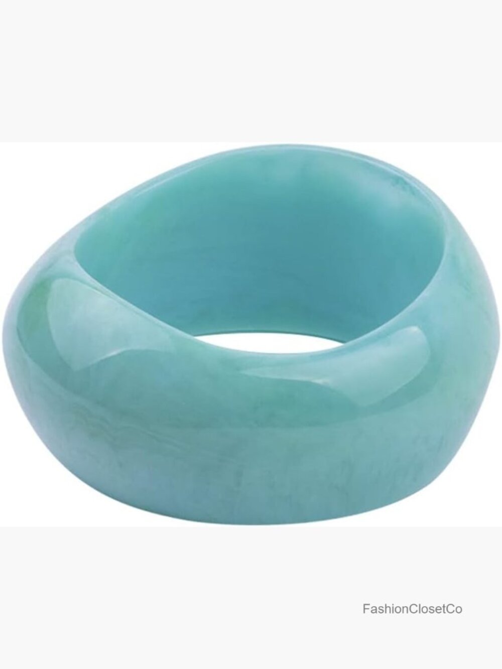 Acrylic Chunky Cuff Bangle Bracelet - Mottled Geometric Cuff for Women